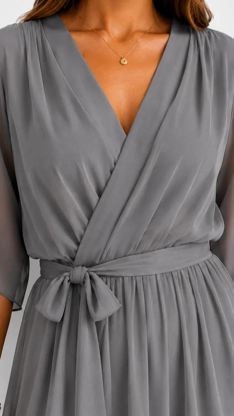 LÉA | Abito Maxi in Chiffon