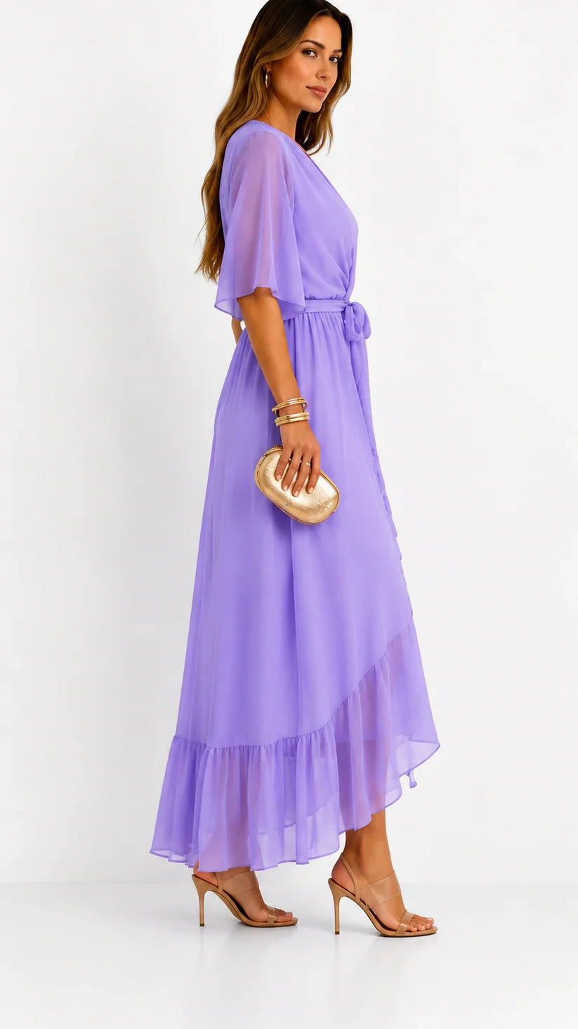 LÉA | Abito Maxi in Chiffon