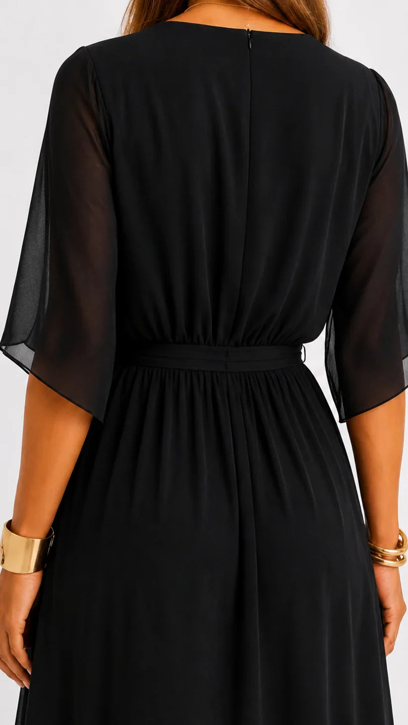 LÉA | Abito Maxi in Chiffon