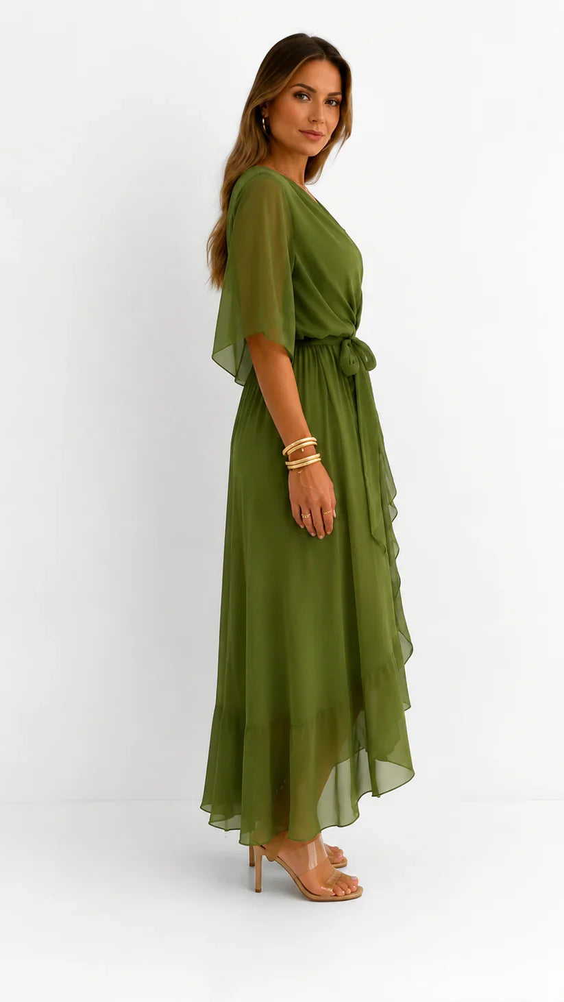 LÉA | Abito Maxi in Chiffon