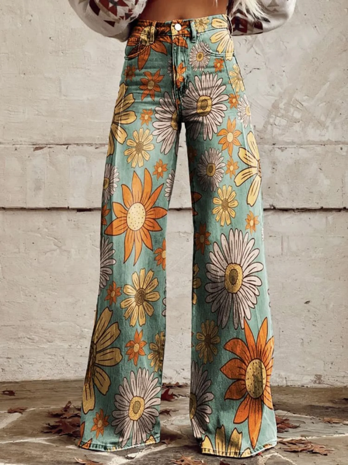 Léna - Pantalones amplios florales