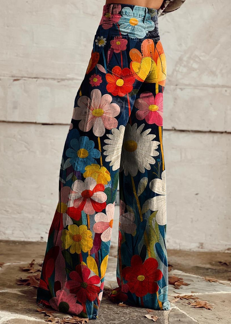 Léna - Pantalones amplios florales
