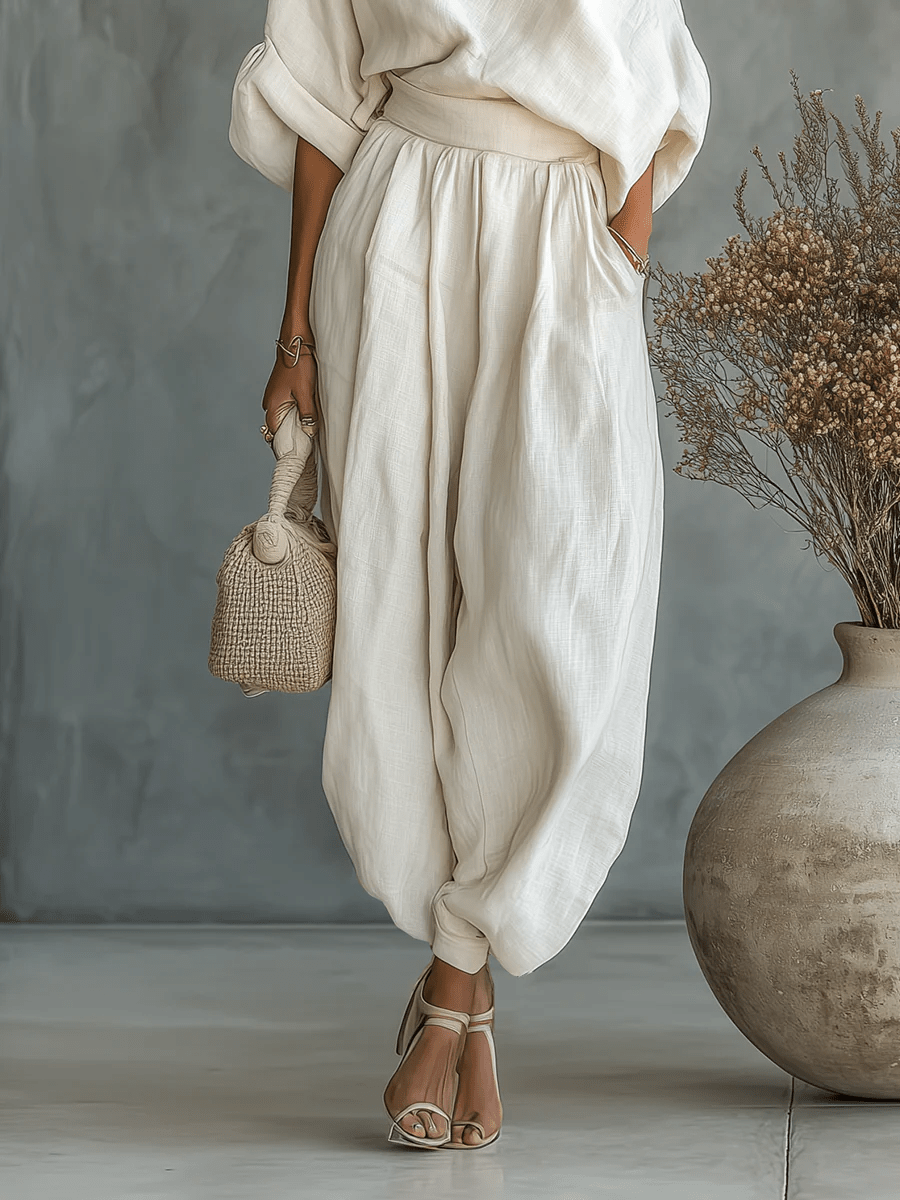 Mila™ | Completo a due pezzi con scollo bardot