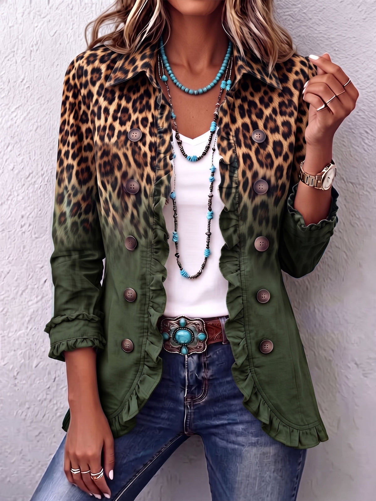 Elspeth™ | Blazer Leopardo Sfumato