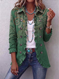 Jemara™ | Giacca Paisley con Polsini Arricciati