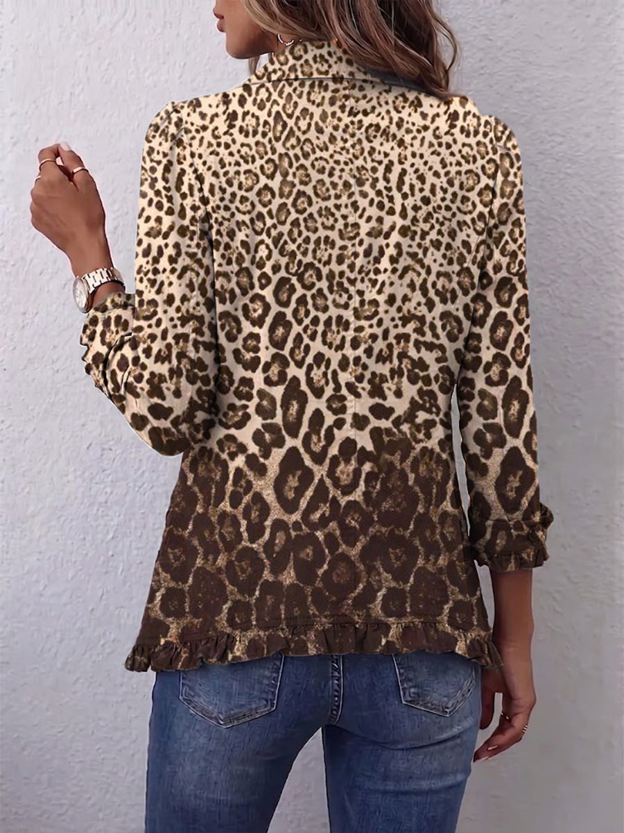 Navara™ | Giacca Leopardata Doppiopetto