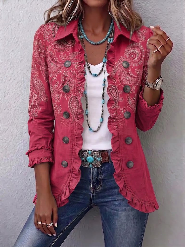 Anouk™ | Giacca Paisley con Rever