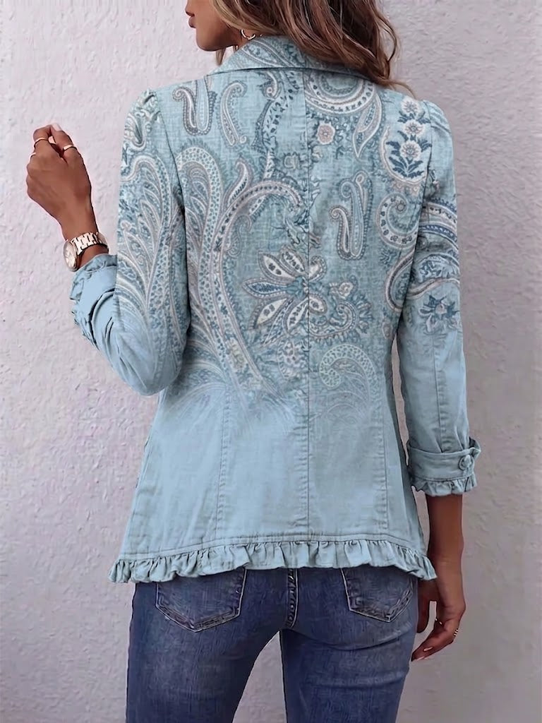 Estrella™ | Giacca Paisley con Volant