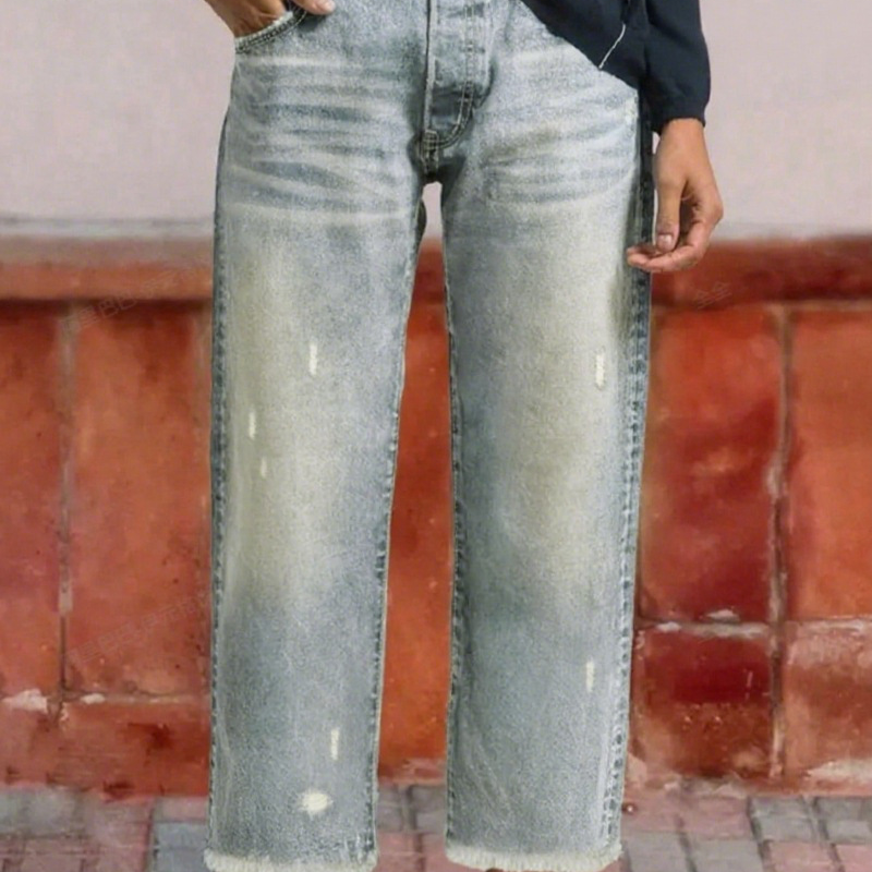 Lola · Vaqueros rectos cortos retro para mujer