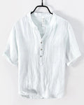 Camisa De Lino Para Hombre De Estilo Casual