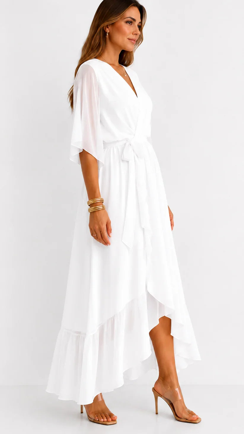 LÉA | Abito Maxi in Chiffon