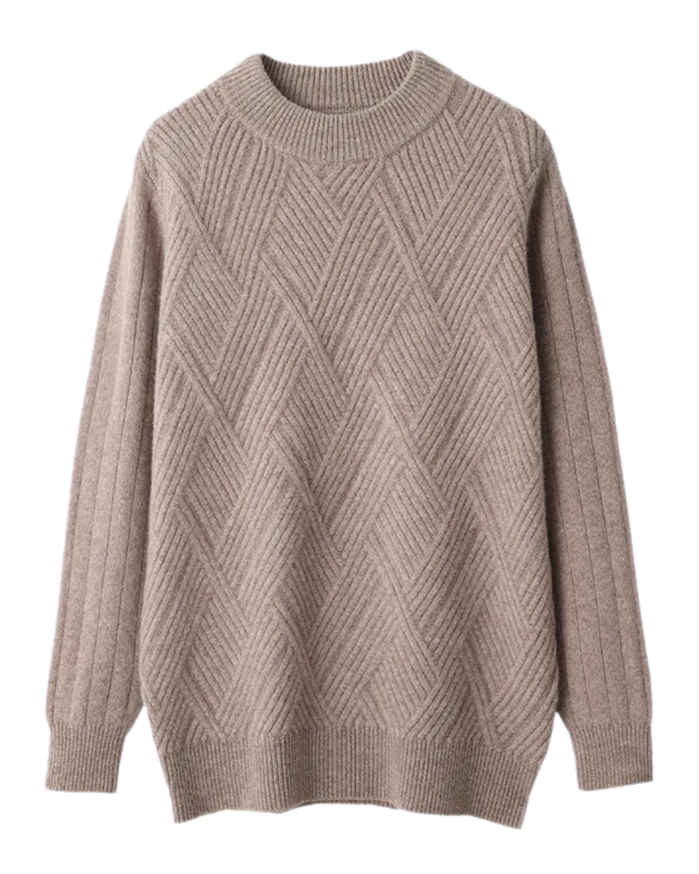Maglione Cashmere Uomo Con Motivo Elegante