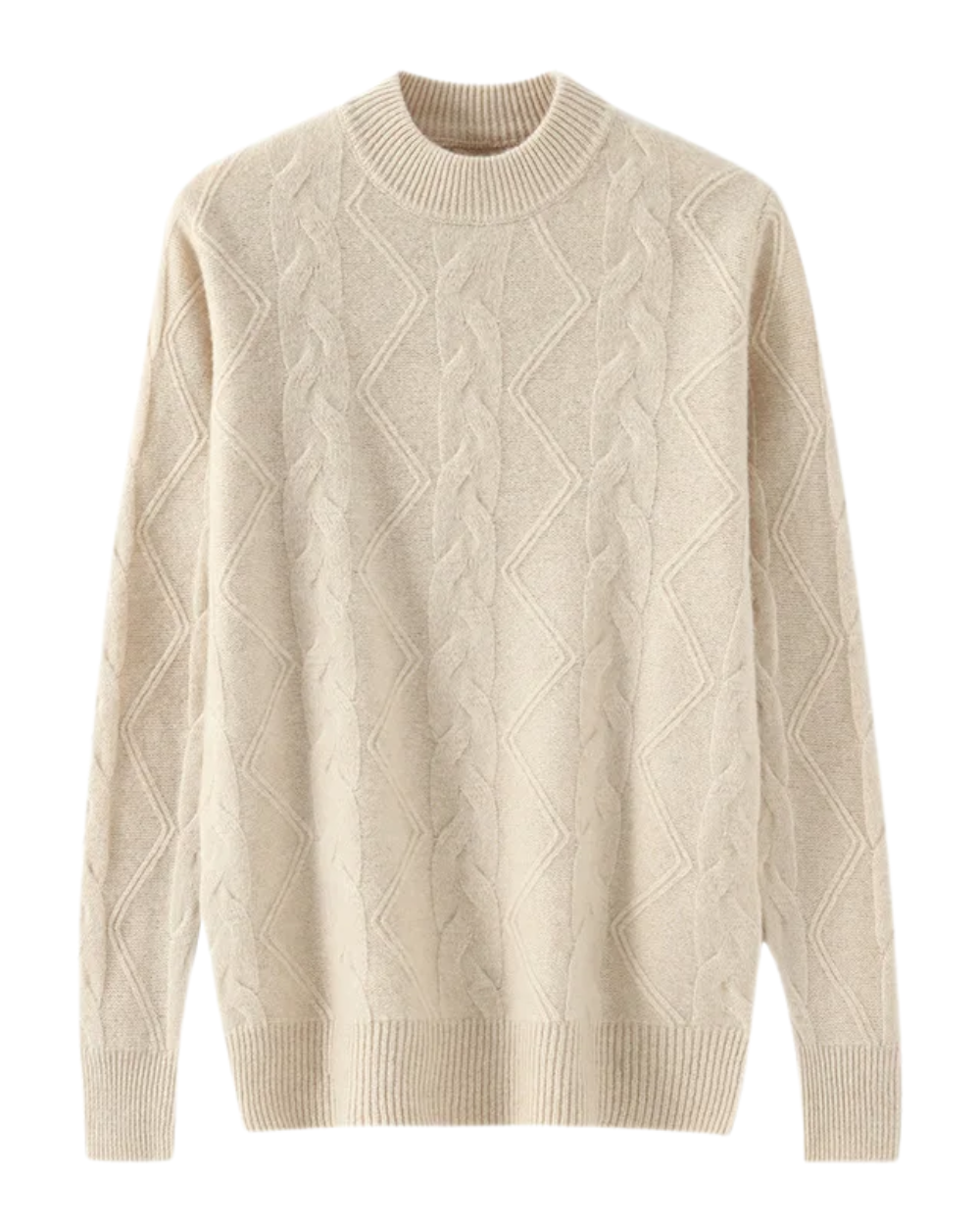 Maglione da uomo 100% cashmere, taglio classico